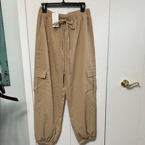 Stylish Beige Cargo Pants for Women